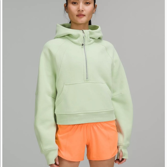 lululemon athletica Jackets & Blazers - 💚LULULEMON SCUBA OVERSIZED 1/2  ZIP HOODIE/JACKET-CREAMY MINT-XL/XXL💚